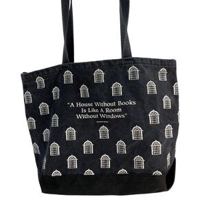 Fabriko Cotton Canvas House Without Books House without windows Shopping Tote